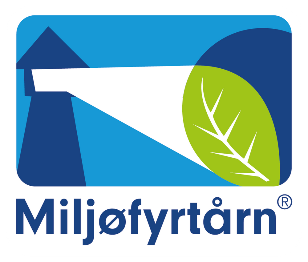 Miljøfyrtårn certificate which is given to environmentally-friendly organisations